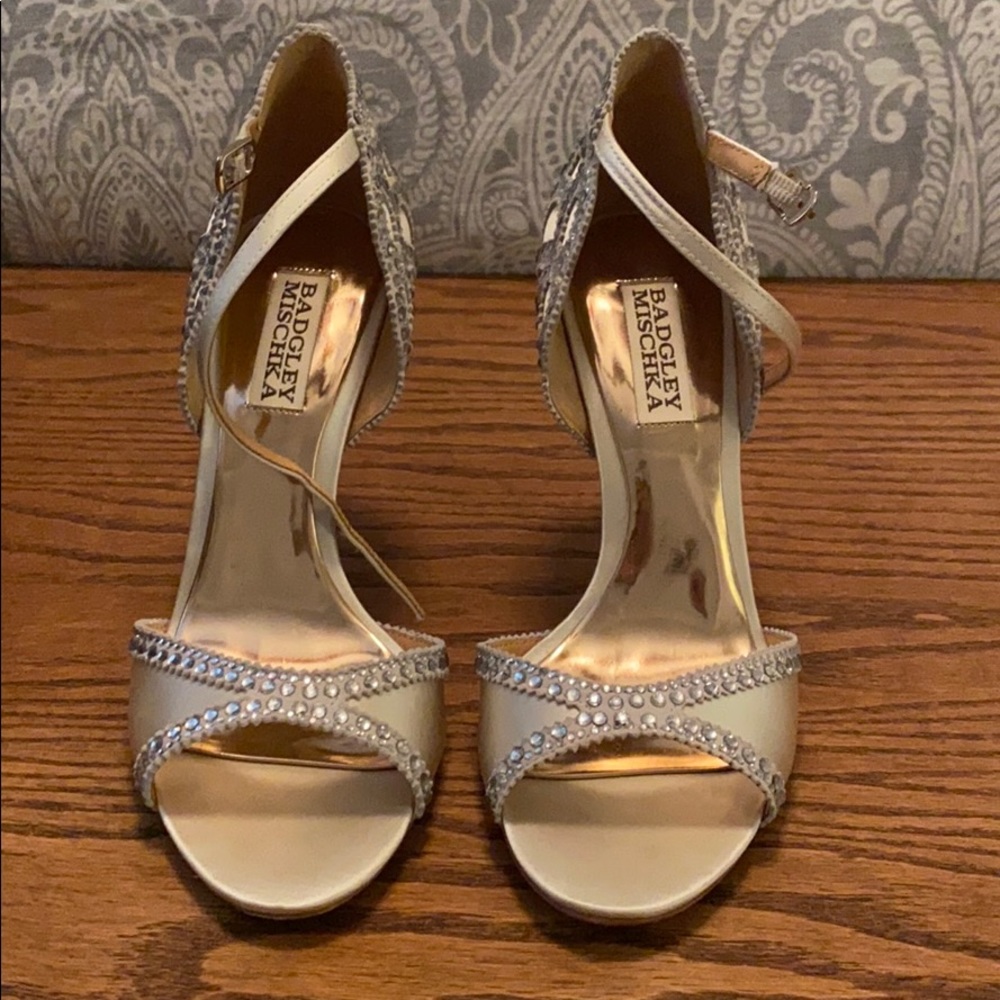Badgley Mischka Roxy rhinestone heels